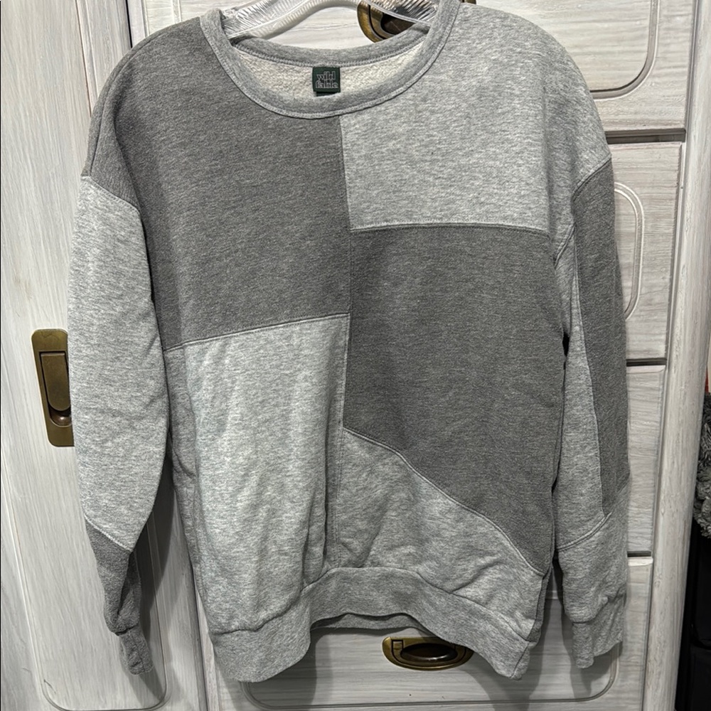 Patchwork Gray Sweater